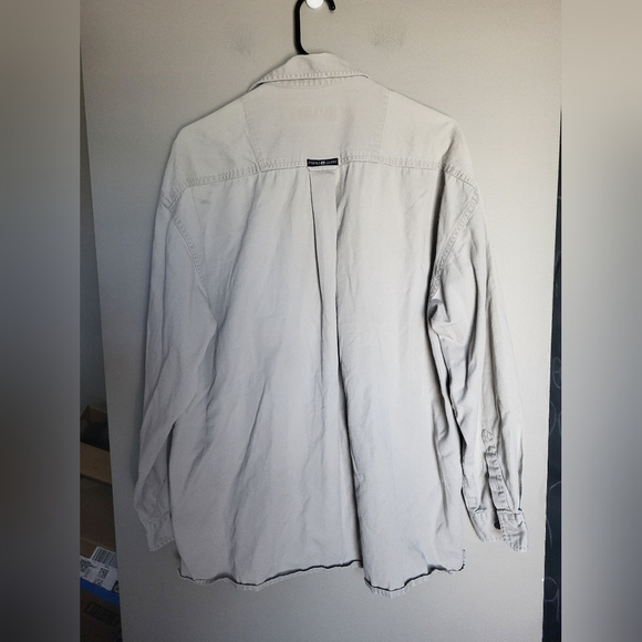 Point Zero Tan Button-Up Shirt , Size Large - Picture 2 of 6